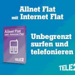 Tele2: Günstigste Allnet Flat inkl. Internet im Netz von E-Plus